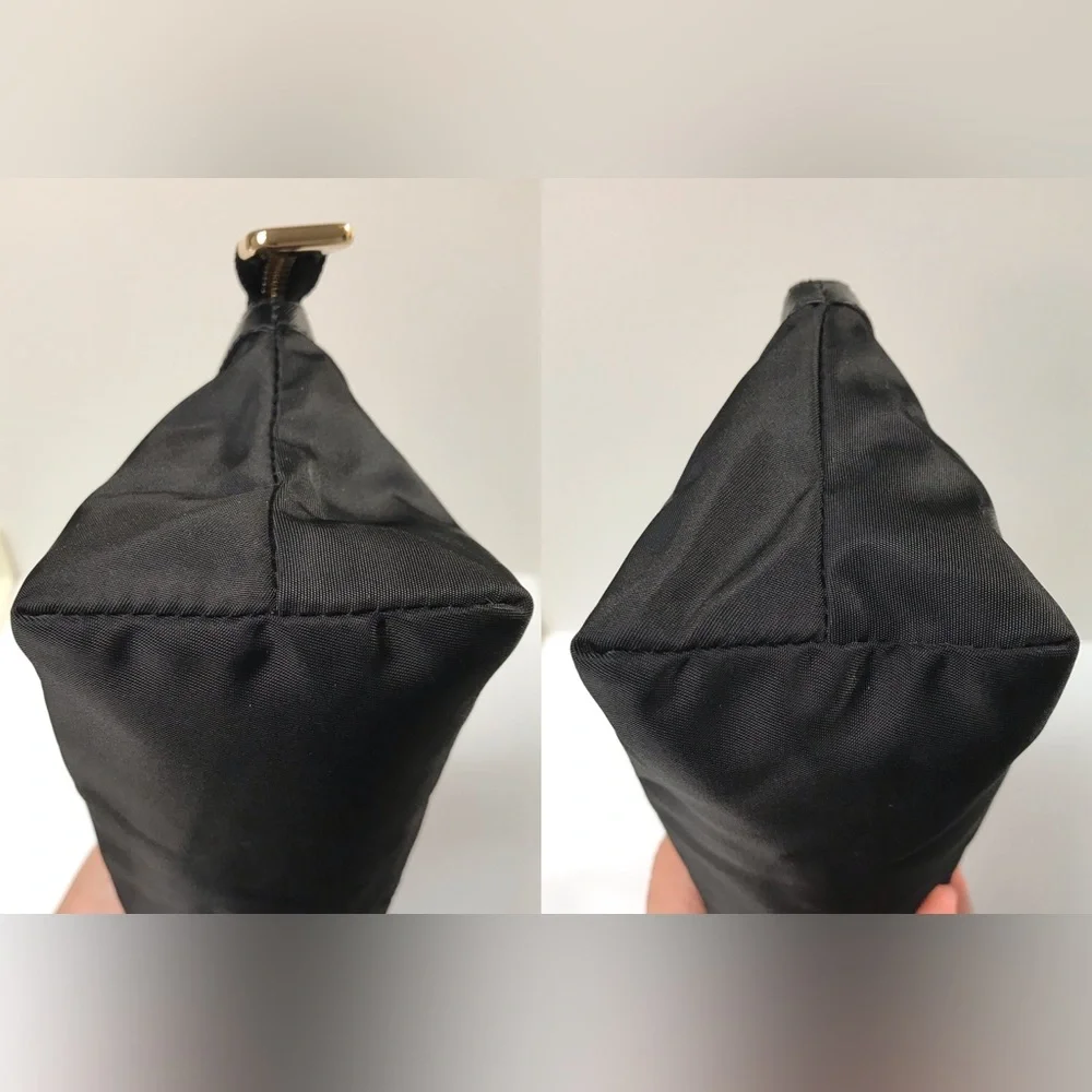 Salvatore Ferragamo Vara Ribbon Nylon/Leather Cosmetic Bag 😍🖤